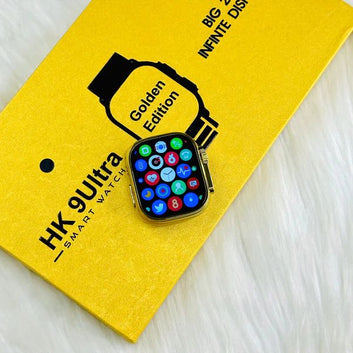 Hk9 Ultra Golden Edition Big 2.2 Infinite Display Smart Watch